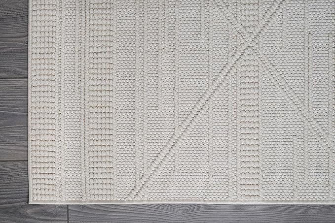 CAMILSON Micro Loop Rug 6x9 Modern Luxury Geometric Pattern Area Rugs Soft High - Image 4