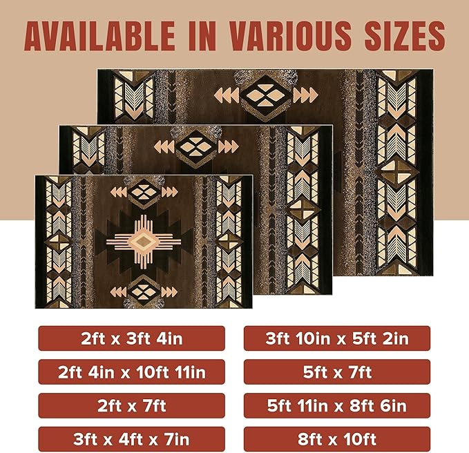 YHSF South West Native American Area Rug C318 - Image 4