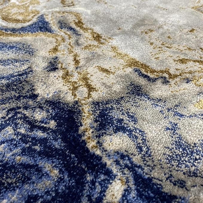 LUXE WEAVERS Marble Swirl Abstract Area Rug - Image 4