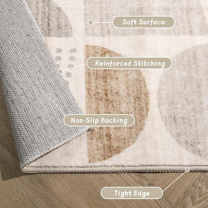 MUJOO Boho Small Rug Washable, 2x3 Area Rugs - Image 6