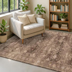 Boho Taupe Brown 5x7 Living Room Rug - Image 6