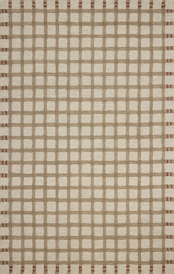 Loloi Magnolia Home by Joanna Gaines Waylon Collection WAY-02 Natural/Rust - Image 2
