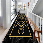 Luxury Gold Stamped Texture Hallway Runner Rug - Image 3