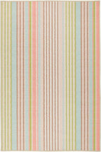 Dash and Albert Ana Ticking Machine Washable Area Rug by DashAlbert