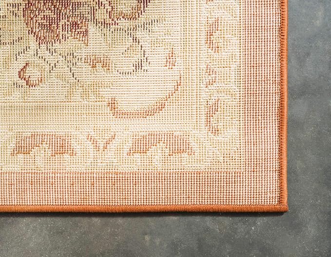 Unique Loom Versailles Collection Traditional Classic Floral Motif Area Rug - Image 10