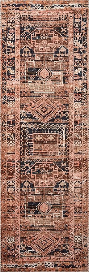 Loloi Layla Collection LAY-14 Mocha/Blush 9'-0" x 12'-0" .13" Thick Area Rug - Image 5