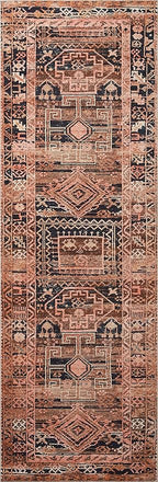 Loloi Layla Collection LAY-14 Mocha/Blush 7'-6" x 9'-6" .13" Thick Area Rug - Image 5
