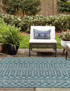 Unique Loom Outdoor Trellis Collection Area Rug - Image 3