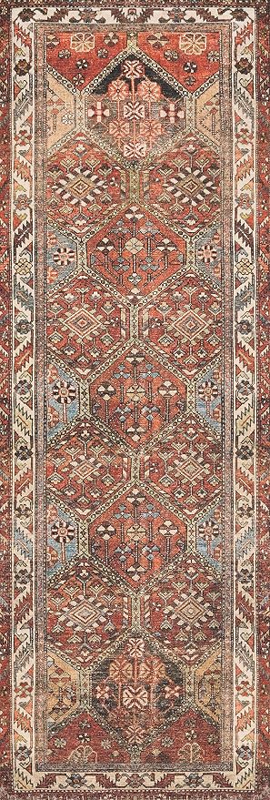 Loloi Loren Collection LQ-16 Spice/Multi 8'-4" x 11'-6" Area Rug - Image 2