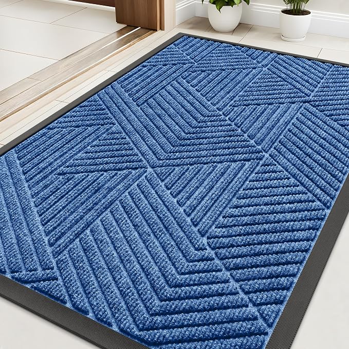 Kitinjoy Front Door Mat Outside Entrance, Sturdy Natural Dirt Trapper, Heavy by Kitinjoy
