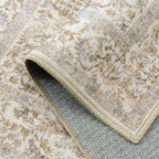 Light Brown Area Rug 4x6 Office Entryway Rug Machine Washable Kitchen Vintage - Image 9