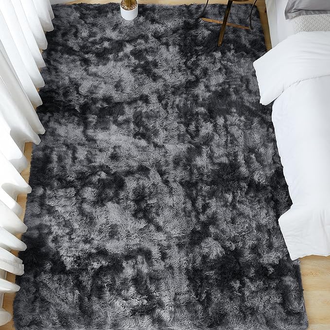 Andency Soft Area Rugs for Living Room Bedroom, 5x8 Fluffy Shaggy Bedside Rug - Image 8
