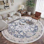 zesthome 9ft Round Rugs for Living Room, Non-Slip Washable Round Area Rugs - Image 3
