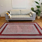 Alfa Rich 7x10 Red Burgundy Washable Area Rugs - Image 4