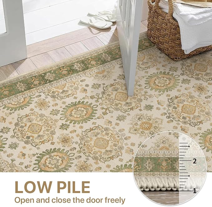 8x10 Area Rug Machine Washable Boho Rug - Image 6