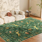 DUKINO 8x10 Rug, Washable Animal Living Room Rug - Image 8