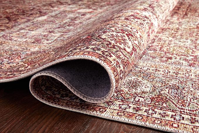 Loloi Layla Collection LAY-11 Cinnamon/Sage 3'-6" x 5'-6" .13" Thick Accent Rug - Image 5