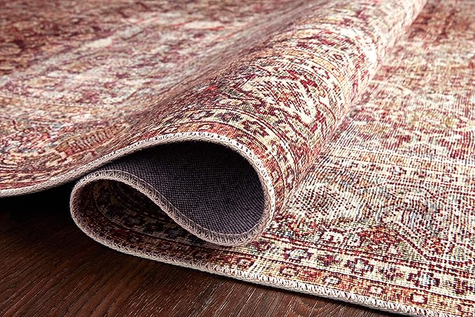 Loloi Layla Collection LAY-11 Cinnamon/Sage 2'-6" x 7'-6" .13" Thick Runner Rug - Image 5