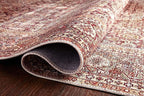Loloi Layla Collection LAY-11 Cinnamon/Sage 2'-6" x 7'-6" .13" Thick Runner Rug - Image 5