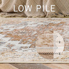 GENIMO 6x9 Area Rugs for Living Room, Non Slip Machine Washable Retro Rugs - Image 5