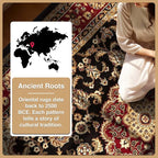 Well Woven Barclay Collection Medallion 5x7 Black Area Rug - Image 7