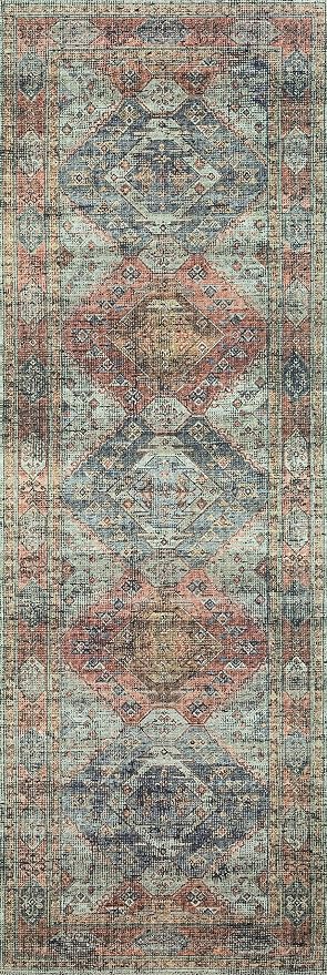 Loloi II Skye Collection SKY-06 Apricot/Mist 5'-0" x 7'-6" Area Rug - Image 6