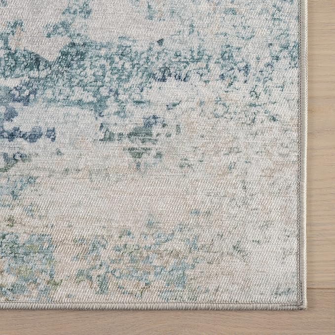 Dash & Albert Blaire Mineral Machine Washable Rug, 7.5 X 9.5 Feet - Image 9