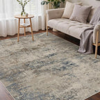 GENIMO Washable 5x7 Area Rugs for Living Room, Non Slip Modern Abstract Rug - Image 3