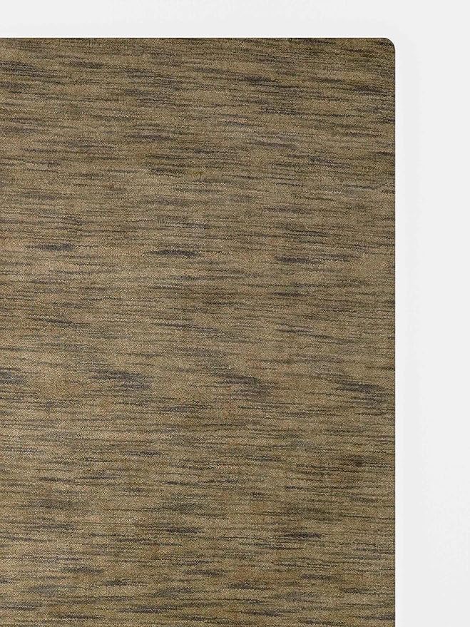 Rugsotic Carpets Hand Knotted Loom Wool 8'x10' Area Rug Solid Green L00111 - Image 3
