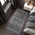 2x6 Area Rug, Boho Vintage Oriental Washable Rugs, Collapsible Area Rug - Image 7