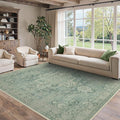 8x10 Area Rugs for Living Room, Machine Washable Non Slip Vintage Rugs by BESBLEE