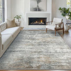 Bavni 8x10 Area Rugs, Modern Low Plie Living Room Rugs, Large Machine Washable by BAVNI