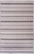 Alfa Rich 4x6 White Black Gray Washable Area Rugs by AlfaRichRugs