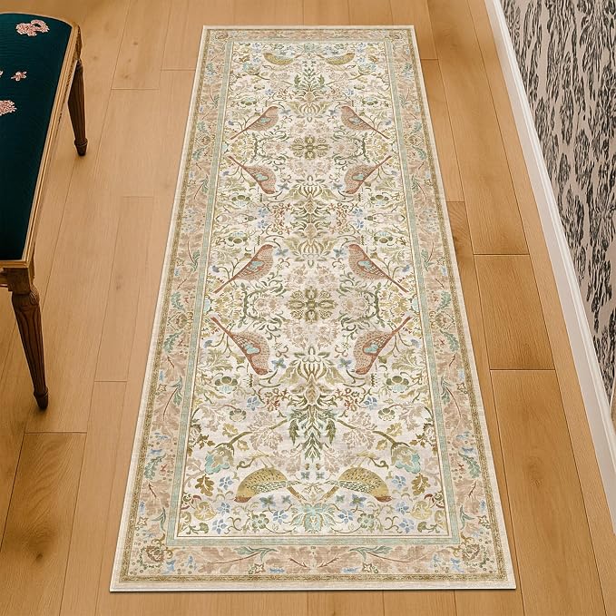 Boho Long Bathroom Runner Rug 2x6 - Image 6