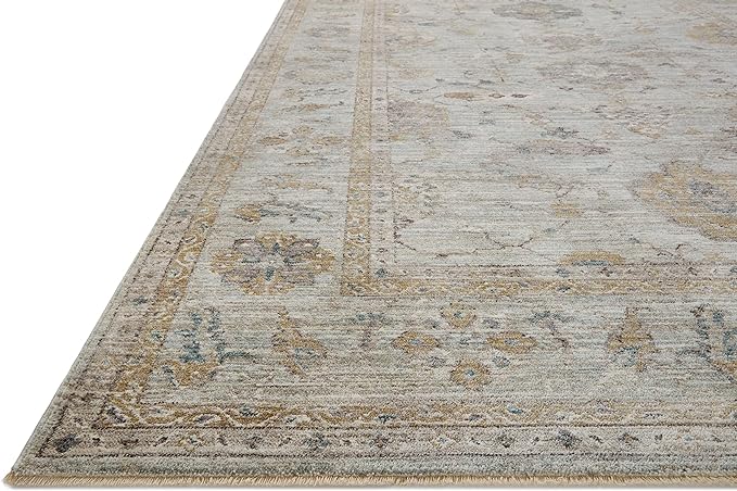 Loloi Magnolia Home by Joanna Gaines Millie Collection MIE-02 Sky/Gold 2'-7" x - Image 5