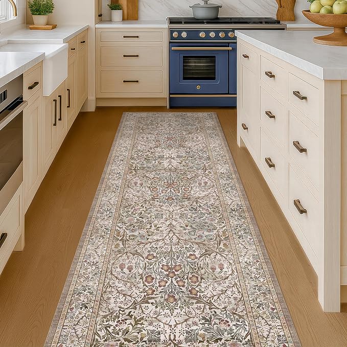 Moss Green 2'6" x 8' Runners for Hallways Non Slip, Extra Long Floor Runner for - Image 3