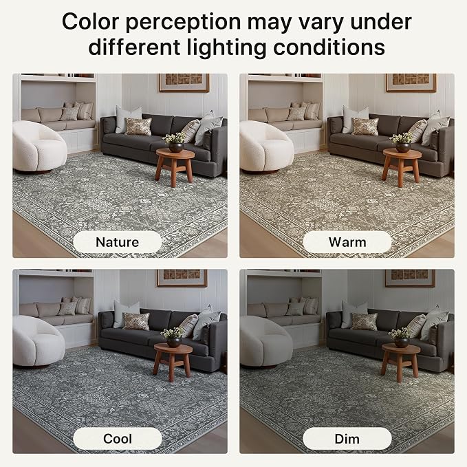 Bavni 2'6''x6 Rug Runners for Hallways, Washable Runner Rug Non Slip, Vintage - Image 9
