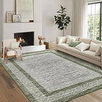 GarveeHome Modern Geometric Area Rug 5x7 Distressed Bordered Rug Washable Non by GarveeHome