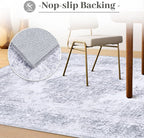 Area Rug 4x6 Vintage Rug, Machine Washable Vintage Distressed Medallion Rug - Image 6