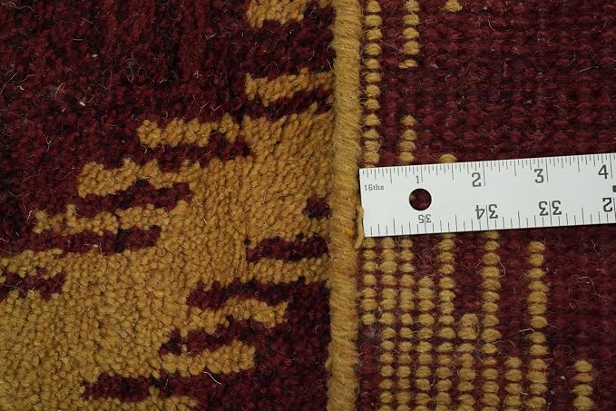 Modern Collection 9' 8'' X 2' 8'' Runner Rug Rug, All-Over 100% Wool Carpet - Image 3