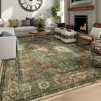 6x9 Machine Washable Area Rug for Living Room, Kids and Pets Friendly for by GERUIMO