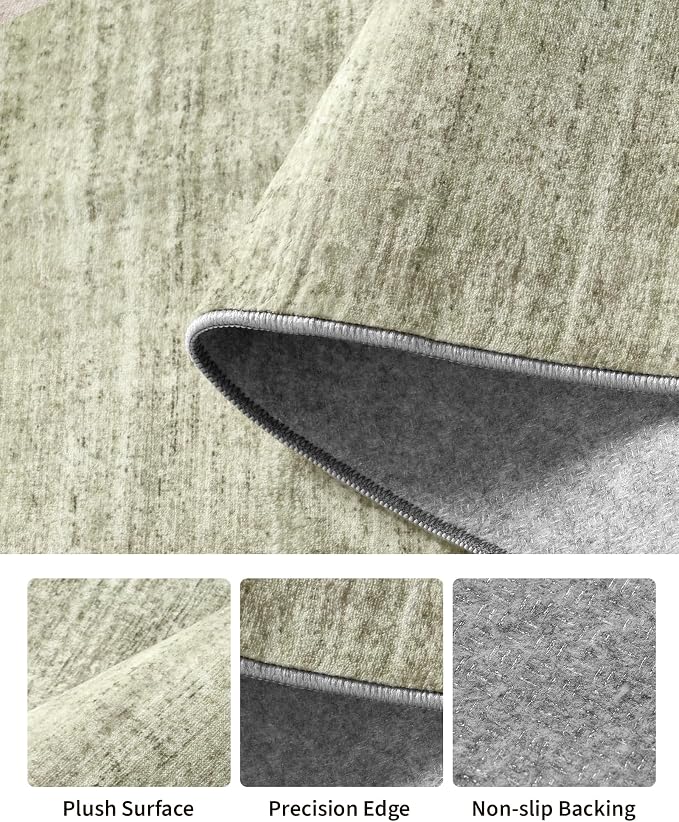 Art&Tuft Washable Rugs 9x12, Low Pile Area Rugs 9x12 Living Room - Image 6