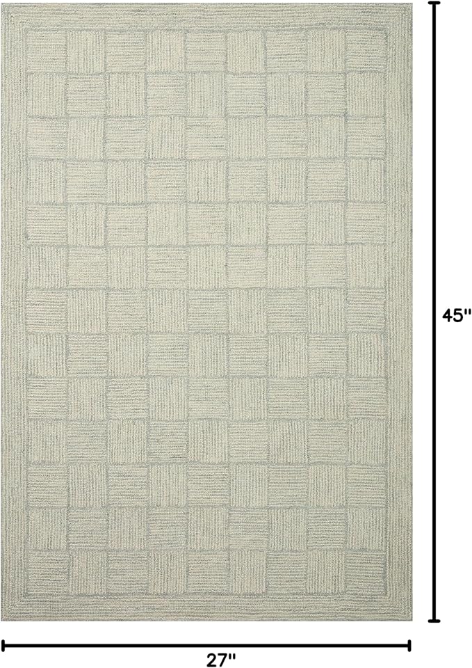 Loloi Chris Loves Julia Francis Collection FRA-03 Silver/Sky 2'-3" x 3'-9" - Image 2