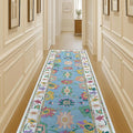 Fame Living Colorful Oushak Runner Rug, Modern Runners, Small Throw Rugs by FameLiving%7COushakRugs