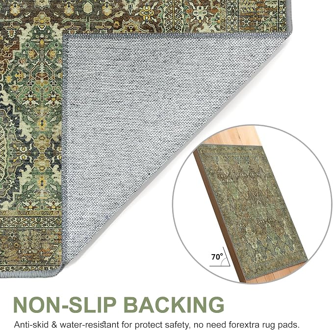 2x3 Entrance Rug Machine Washable Rug Small Door Mat, Ultra-Thin Low Pile Pad - Image 8
