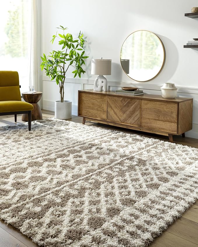 Livabliss Hapsburg Moroccan Shag Area Rug, Medium Brown - Image 4