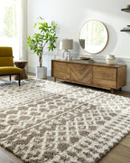 Livabliss Hapsburg Moroccan Shag Area Rug, Medium Brown - Image 4