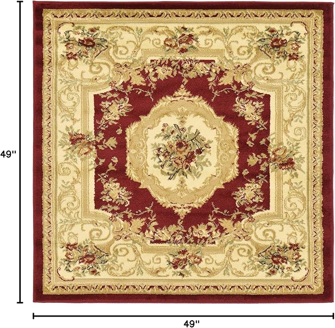 Unique Loom Versailles Collection Traditional Classic Floral Motif Area Rug - Image 3