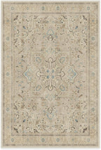 RUGGABLE Washable Vintage Area Rug – Kamran Ivory Opal 6x9, Stain-Resistant - Image 3
