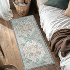 GENIMO 2‘6“x8 Runner Rugs for Hallway, Machine Washable Non Slip Vintage Rugs - Image 3
